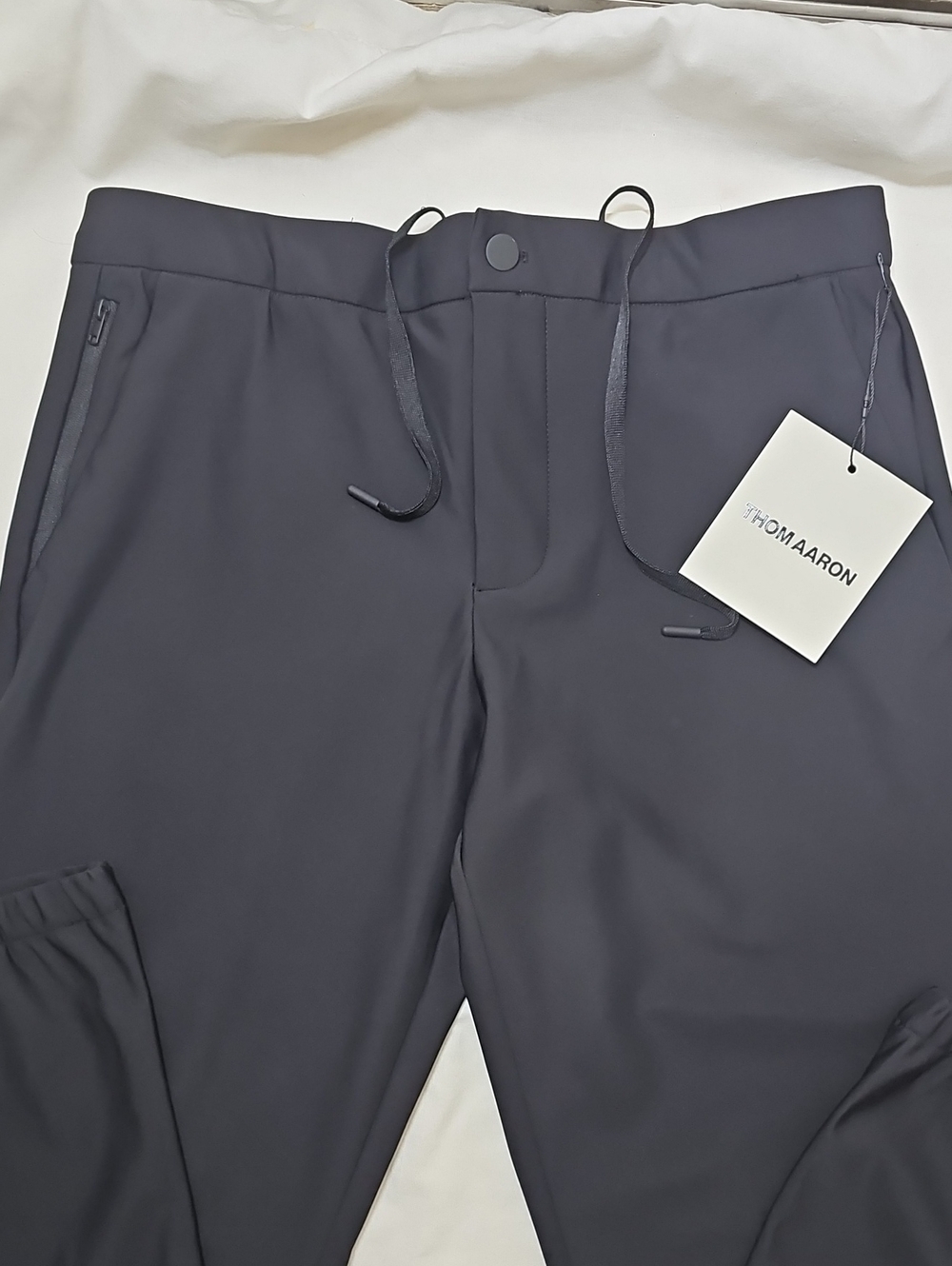 Thom Aaron Men's Commuter Tech Black Joggers Performance - Picture 3 of 10